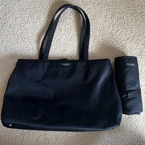 Kate Spade Diaper Bag Nylon easy clean. long over shoulder straps / Changing pad